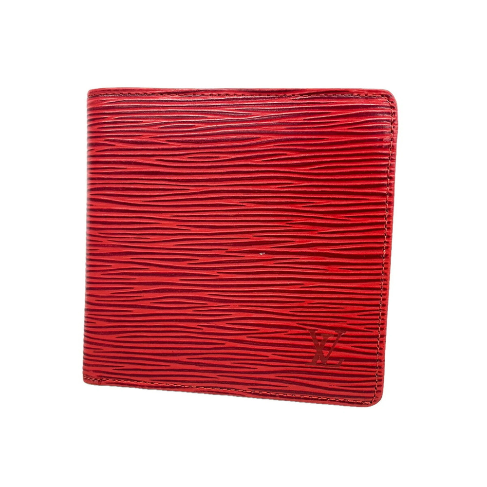 Louis Vuitton Epi Leather Wallet Portefeuille Cartes Crédit Monnaie M63547 Ca...